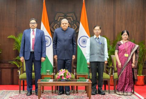 IIS (Officer Trainees) called on the Honourable Vice President of India