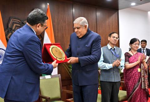 IIS (Officer Trainees) called on the Honourable Vice President of India